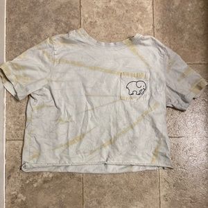 Yellow Tye Dye Ivory Ella Crop Top